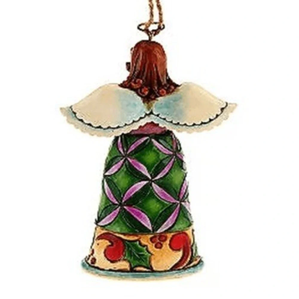 Jim Shore Heartwood Creek Holiday Angel‎ Ornament Cardinals Christmas 4.5 Inch